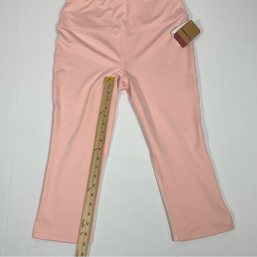 High Rise Reebok Impatiens Pink Align Capri Size L Large - Picture 6 of 13
